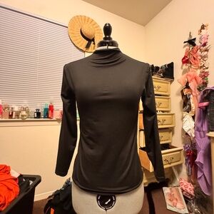 Elegant Black Long Sleeve Top